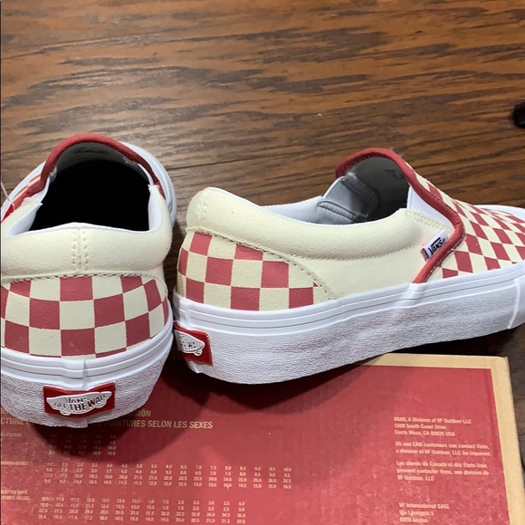 VANS SLIP-ON PRO CHECKERBOARD Mineral Red MEN’S - Picture 6 of 16